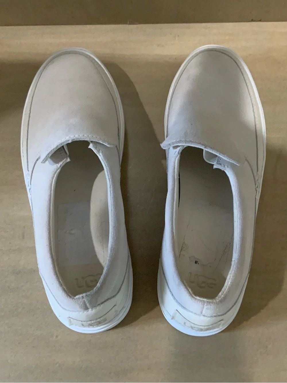 NWOT UGG Women’s Slip-On Sneakers in Cream and White - Size 8
